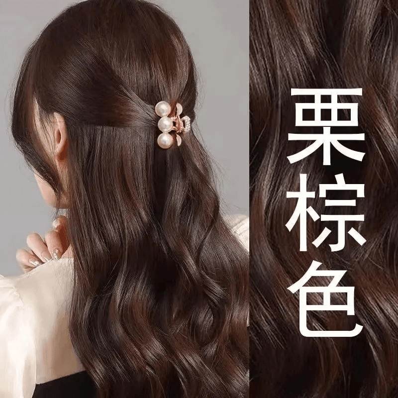 栗棕色染发膏剂女植物正品品牌盖白发天然无刺激染正品官方旗舰店