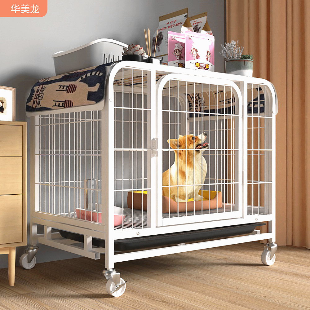 狗笼子中型小型犬室内带厕所分离泰迪比熊柯基柴犬边牧宠物狗围栏
