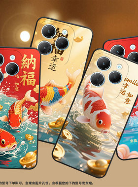 适用传音InfinixSmart8手机壳Hot40时尚TecnoPova6Pro保护套LF7n顺利锦鲤Pova3全包边LF7n男女款Li9软壳