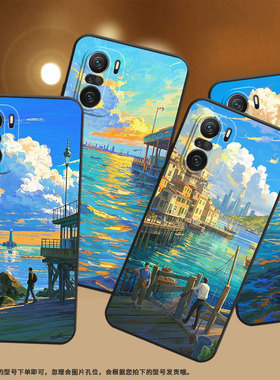 适用小米pocof6手机壳pocof4防摔f4gt蓝色天空xiaomipocof5商务pocof6pro/f7ultra高级24069pc21g保护套