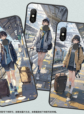 适用红米6手机壳红米6A全包Redmi6Pro硅胶M1804C3CG火车站台note6Pro商务M1806E7TG个性红米note6保护套