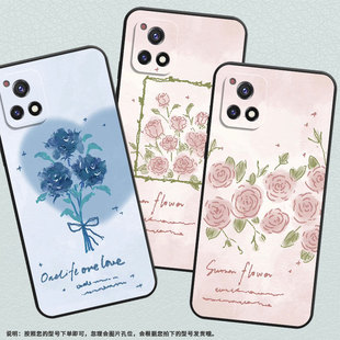 适用vivoY50手机壳Y51A高配版 Y586朵粉玫瑰保护套 高级V2031细外壳viviY52黑色Y51s商务V2164A男女Y56时尚