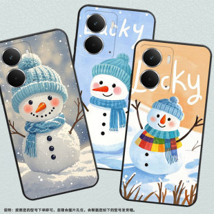 适用Realme13 手机壳RMX5002全包边真我14可爱雪人商务RealmeV70耐磨Neo7X超薄RMX5060硅胶P3Ultra保护套