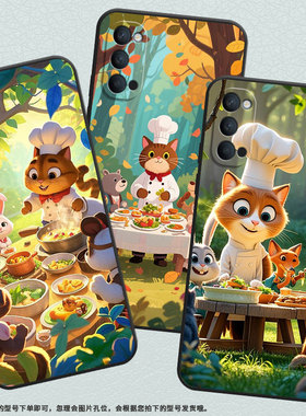 适用OPPOReno4手机壳10x纯黑色PCCM00商务0pp0Reno5K保护套Ace2火锅聚餐Reno2高级PCKM70轻薄Reno5软壳