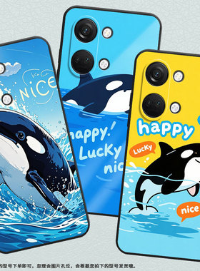 适用一加Nord手机壳Nord3商务NordN10蓝背景虎鲸GN2200硅胶OneplusNord2耐磨NordCE3保护套CPH2467防摔软壳