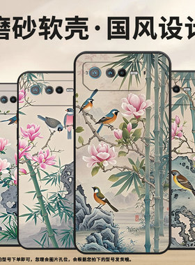 适用华硕ROG6手机壳AI2201_D全包ROG7软壳AsusROGPhone6Pro耐磨ROG8Pro站在竹枝上AI2205_C硅胶ROG9保护套