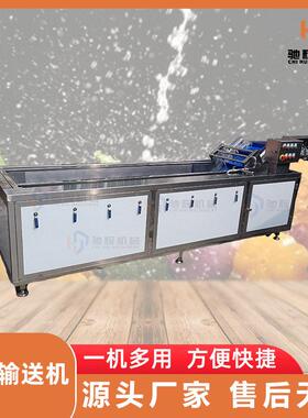 预制配菜设备大型气泡臭氧清洗机全输送连续式洗菜机江门洗果机
