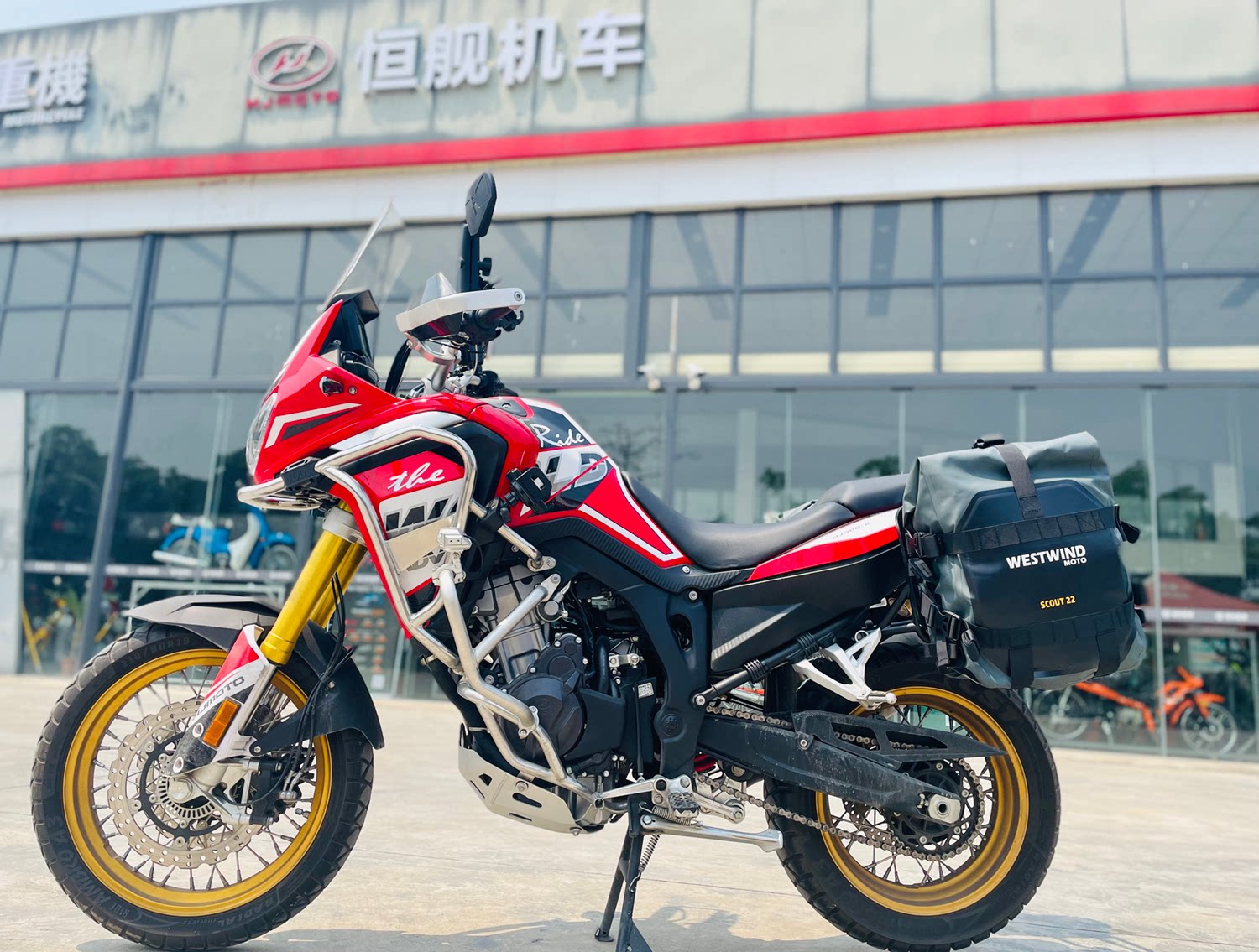 恒舰大海道500边包边架套装摩托车边包防水防摔耐磨摩旅