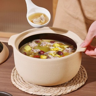 砂锅老式土陶煲汤炖锅家用燃气灶专用老式沙锅瓦煲干烧陶瓷石锅煲