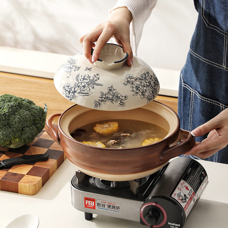 大容量特大号砂锅家用煲汤锅耐高温炖锅陶瓷锅煮粥炖汤燃气灶专用