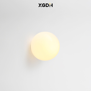 圆球壁灯卧室床头客厅玄关装饰贴墙氛围灯玻璃球形灯极简楼梯墙灯