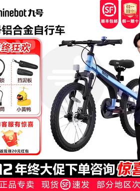 九号Ninebot9号儿童自行车3-6-8-12岁中大童20英寸学生青少山地车