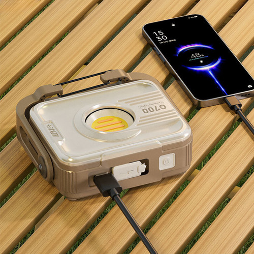 多功能户外手电筒led变焦露营灯