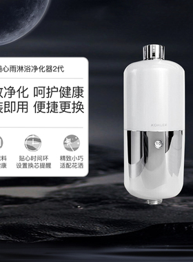 科勒kohler淋浴过滤器净水器随心雨净化器花洒滤芯21812/21038