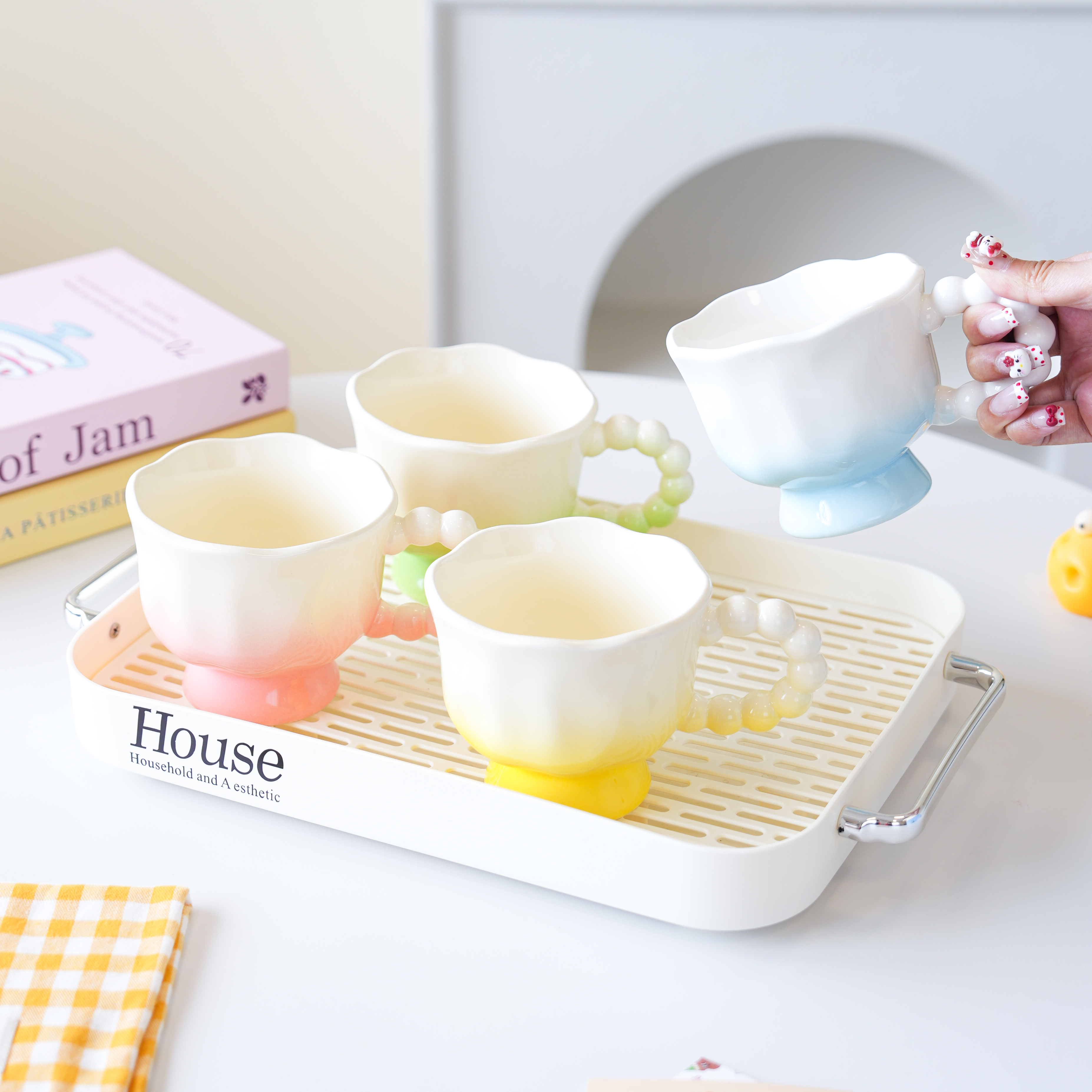 高级陶瓷马克杯具套装组合高颜值