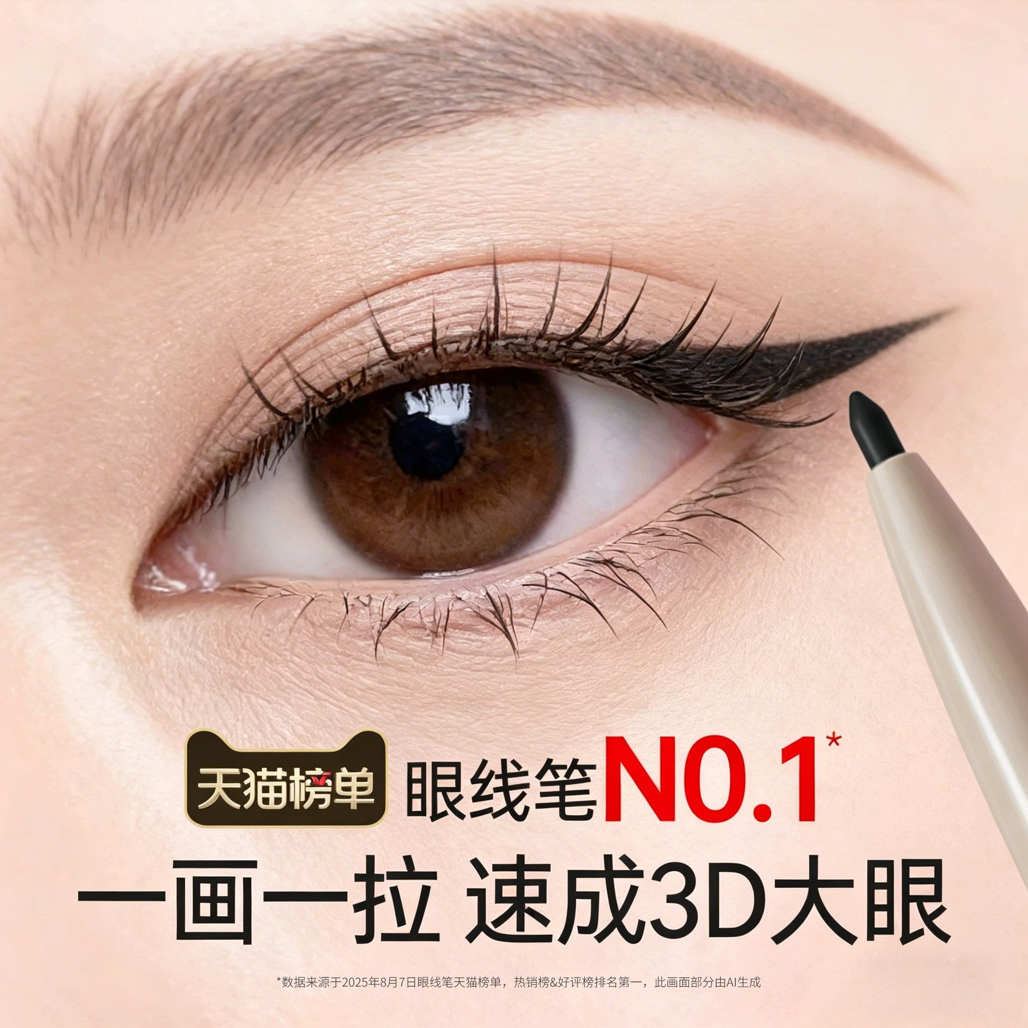 双头眼线胶笔女防水防汗持久不晕染刀锋新手初学者正品官方旗舰店