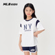 款 MLB儿童官方男女童时尚 拼色街头复古刺绣舒适宽松T恤春季