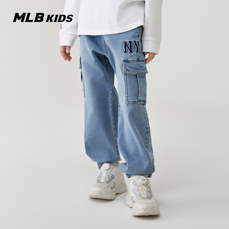 MLB儿童官方男女童休闲牛仔长裤