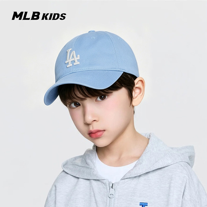 MLB儿童官方男女童经典队标软顶棒球帽运动帽潮流帽子春夏款CP66