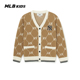 新款 MLB儿童官方男女童摩登潮奢绵羊毛钻石老花针织开衫 26春季