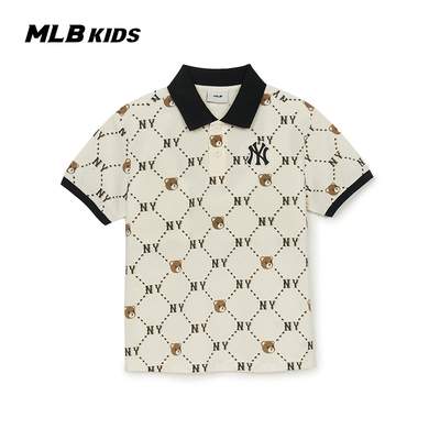 MLB儿童官方男女童皱眉熊POLO衫