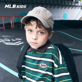 MLB儿童官方男女童精致时髦刺绣LOGO点缀潮流硬顶棒球帽25秋新款