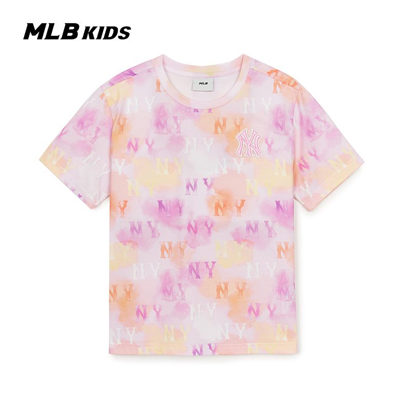 MLB儿童官方男女童水彩老花T恤