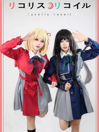 莉可丽丝Lycoris Recoil锦木千束cos服井之上泷奈cosplay女装假发