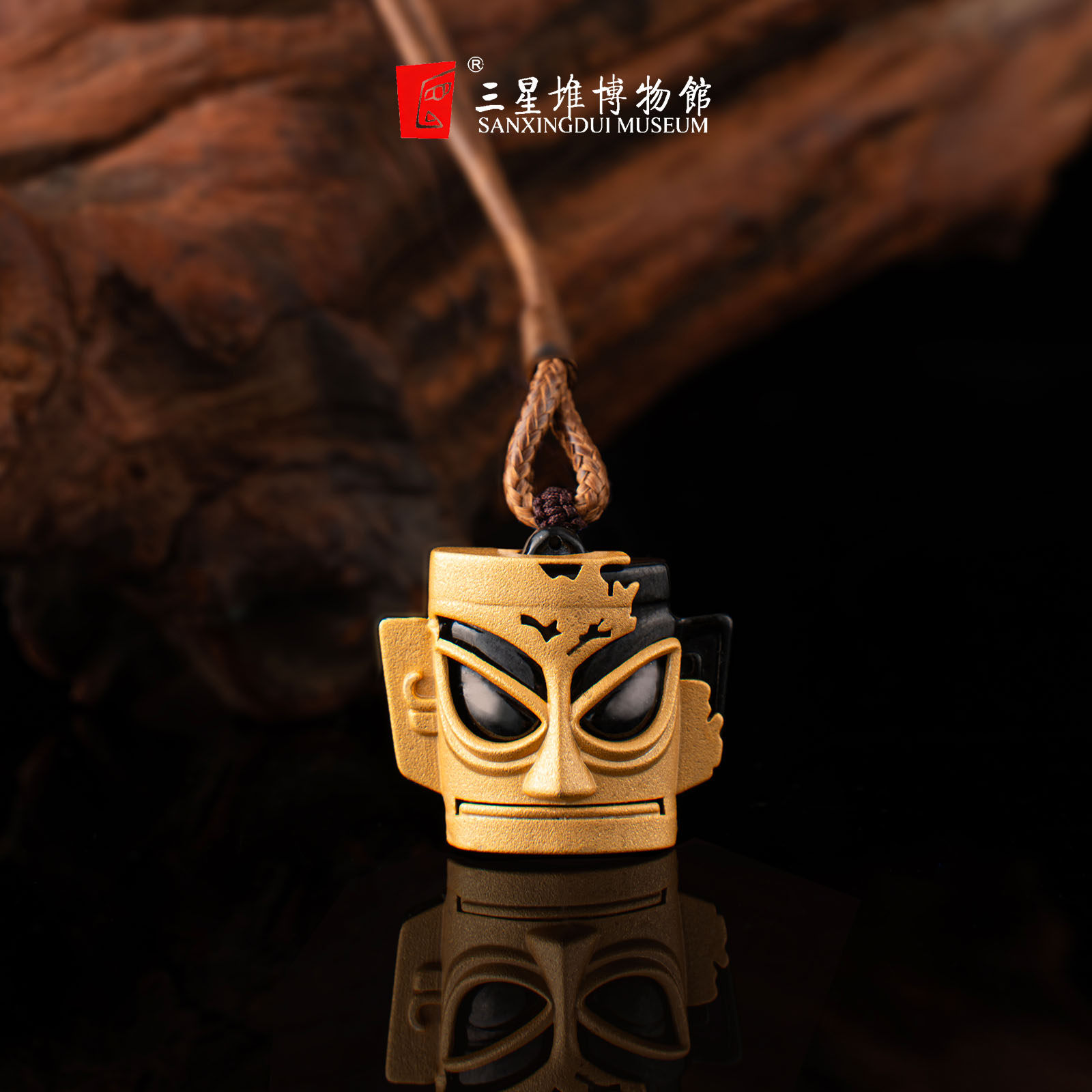 三星堆天官赐福平顶款吊坠图片