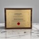 金箔定制授权牌荣誉牌匾铜牌实木奖牌订制木制水晶证书