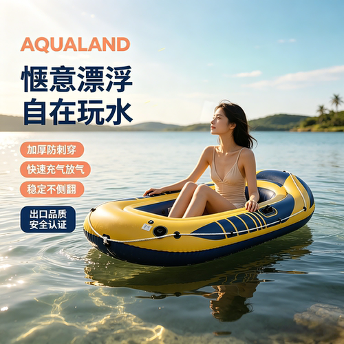 【加厚耐造】高端双人充气橡皮艇