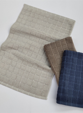 简约 纯色格子家用脚垫超吸水厨房卫浴卧室地垫 外贸 日单40*60cm