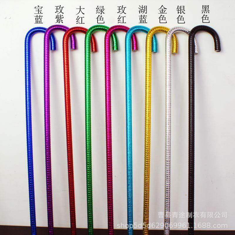 爵士舞拐扙彩色舞蹈手杖儿童舞台演出F道具幼儿园T台走秀网红藤杖