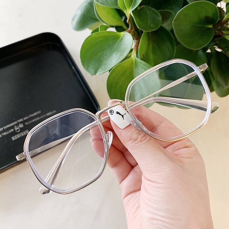 正品防蓝光抗辐射平光镜多边形眼镜可配近视女韩版电脑护目镜多边