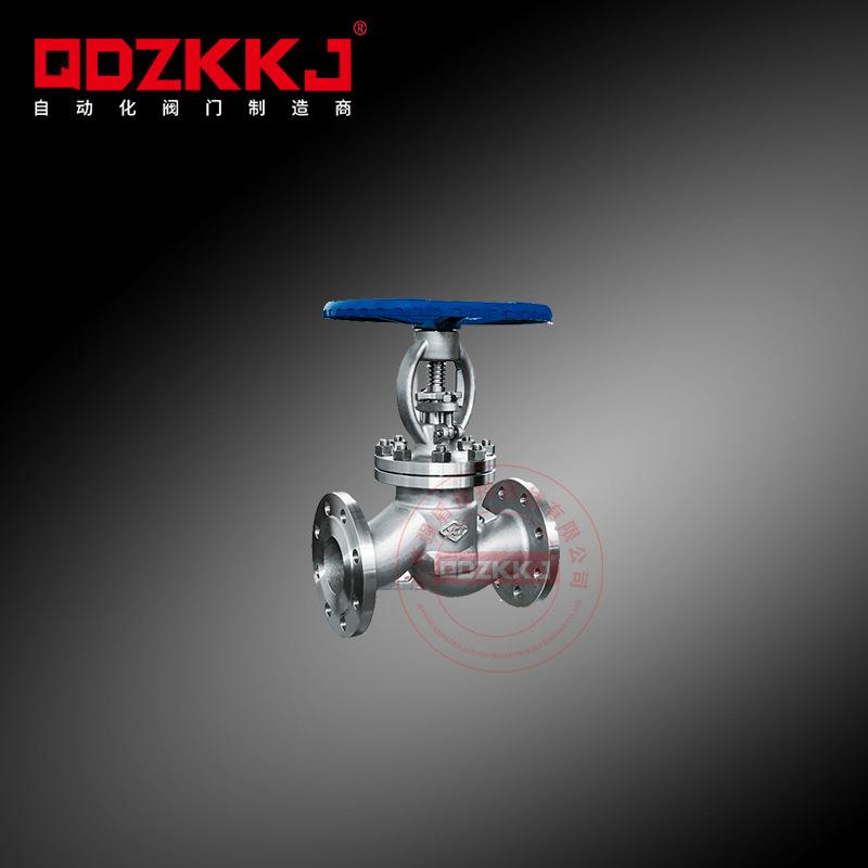 不锈钢法兰截止阀耐腐蚀高温锅炉波纹管蒸汽导热油阀门WJ41W-16P