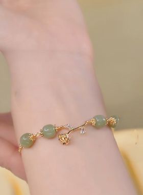 新中式玫瑰花手串女轻奢百搭