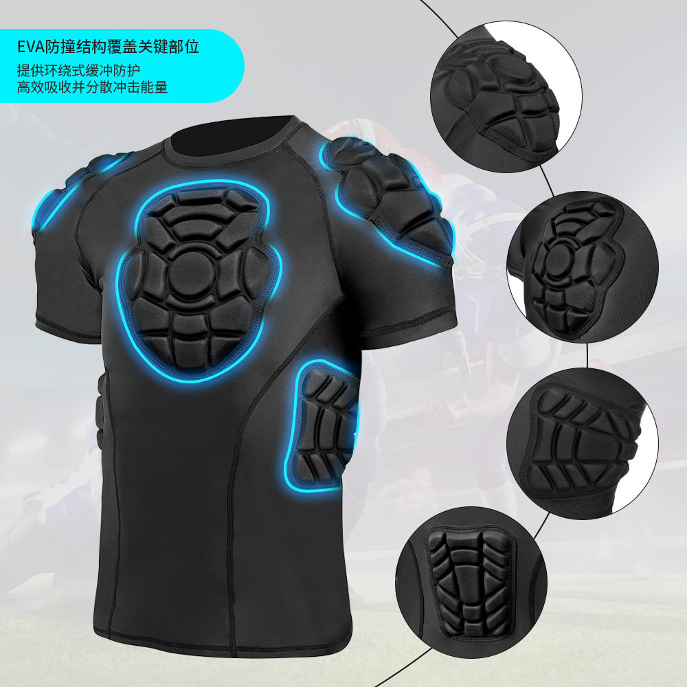 TOKSPORT防撞衣裤套装足球守门员服护胸护肩护膝运动护具定制logo