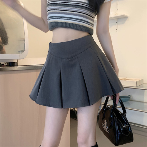 辣妹防走光超短裙裤学院风百褶裙