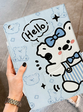 适用苹果iPad平板保护套air6/7电脑A16新款ipad11保护壳旋转air2卡通A2602第9代10TH全包防摔mini5轻薄10.2壳