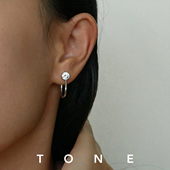 TONE不单调 闪钻耳圈耳夹硅胶球高级感简约精致无耳洞女百搭耳钉