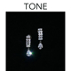 TONE超闪锆石钻耳夹蚊香盘高级感精致轻奢气质无耳洞女氛围感年会