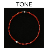 TONE原创天然红玛瑙淡水珍珠项链经典 高级感百搭气质叠戴本命新年