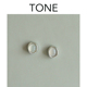 TONE 天然白玉髓椭圆耳夹蚊香盘高级感简约新中式 国风无耳洞耳钉