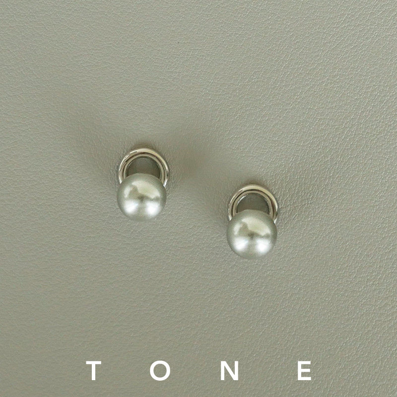 TONE银灰色水晶珍珠耳夹硅胶球高级感百搭清冷通勤气质无耳洞耳钉,饰品/流行首饰/时尚饰品新,耳夹,淘宝优惠券,粉丝福利购,淘宝优惠卷