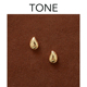 TONE手工精抛金豆耳夹蚊香盘高级感简约经典 百搭气质无耳洞女耳钉