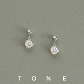 TONE5A泡泡钻耳夹蚊香盘高级简约气质百搭精致通勤无耳洞耳钉耳环