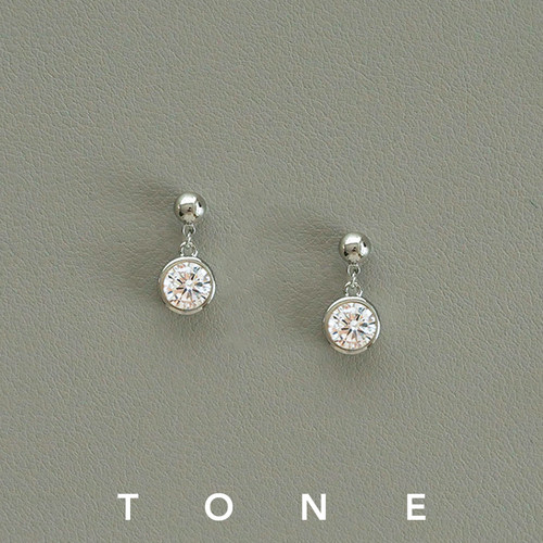 TONE5A泡泡钻耳夹蚊香盘高级简约气质百搭精致通勤无耳洞耳钉耳环