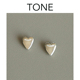 TONE银色锆石爱心耳夹蚊香盘高级感简约冷淡风小众设计无耳洞耳钉