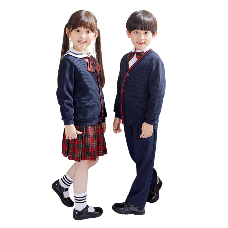 青青世界深圳校服小学生冬季男童女童长袖礼服衬衫裙子升级版套装