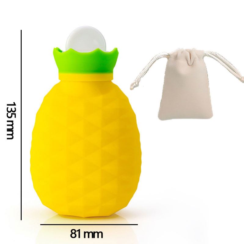 熊掌硅胶热水袋注水迷你小号随身便携微波炉加热敷肚子可爱暖水袋